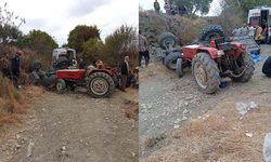 Traktör devrildi, 2 kişi hayatını kaybetti, 3 yaralı