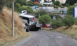 Aydın’da freni tutmayan otomobil takla attı