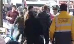 Çarşı karıştı.. 4 kişi kaçtı, 1 kişi ağır yaralı