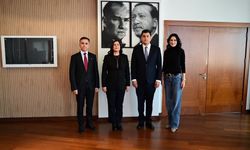 Çerçioğlu ve Sarıbaş, AYSO Başkan Gökhan Maraş ve Hakkı Gözlüklü ile bir araya geldi