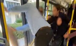 Belediye otobüsünde 'halı' kavgası