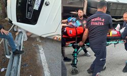 Son dakika.. Servis minibüsü devrildi, durumu ağır olanlar var