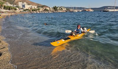 İstanbul'dan 83 gün önce kanoyla yolculuğa çıkmıştı, Bodrum'a ulaştı