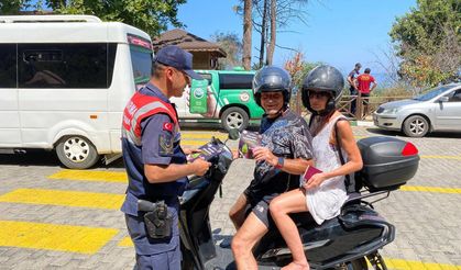 Jandarma’dan Milli Park’ta vatandaşlara yangın uyarısı