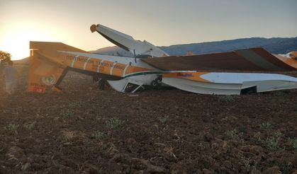 Yangın söndürme uçağı düştü