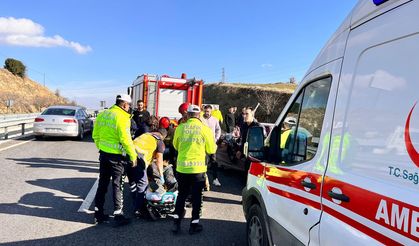 Otomobil hurdaya döndü