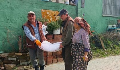 Aydın’da ilk leyleği gördü, bir çuval unu kaptı