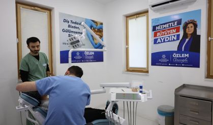 Nazilli Ağız ve Diş Sağlığı Polikliniği'ne vatandaşlardan yoğun ilgi