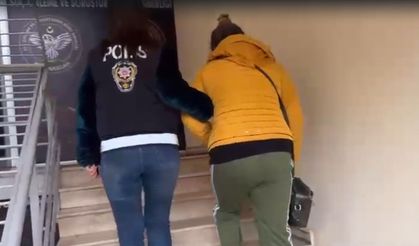 Yakalanan kadın ağladı