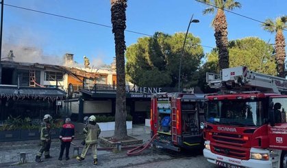 Restoran alevlere teslim oldu