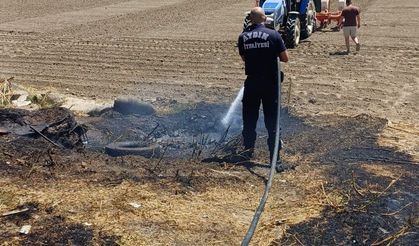 Efeler’de arazi yangını büyümeden söndürüldü