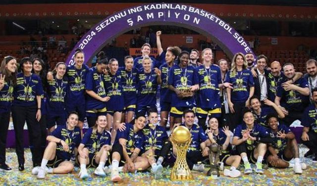 Kadınlar Basketbol Süper Ligi'nde şampiyon Fenerbahçe! Ligde namağlup, 4 kupalı şampiyon...