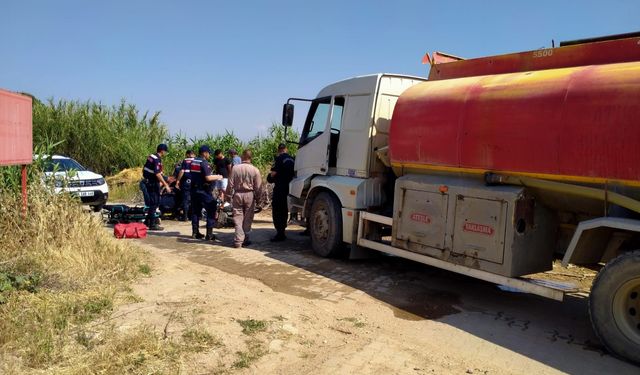 Aydın'da su tankeri ile motosiklet çarpıştı