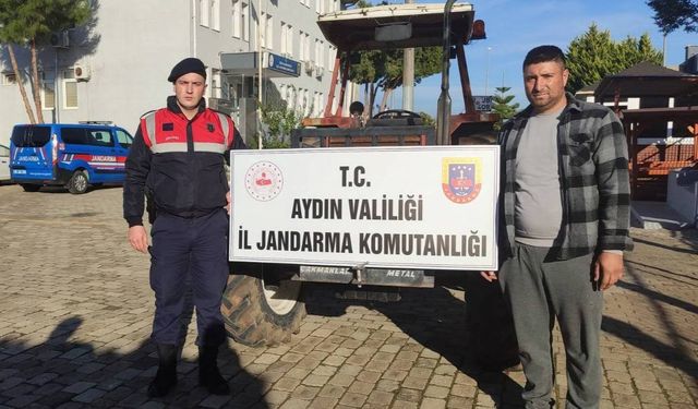 Aydın Söke’de çalınmıştı, jandarma kısa sürede buldu