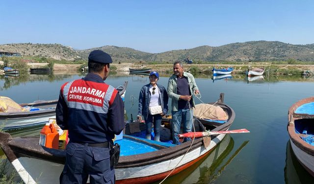 Aydın’da Bafa Gölü’nde geniş güvenlik önlemi alındı