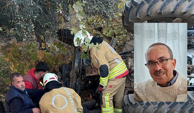 Devrilen traktörün altında kalan çiftçi hayatını kaybetti