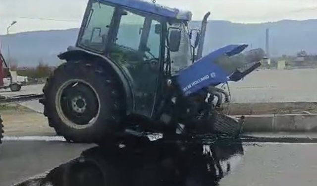 Feci traktör kazası