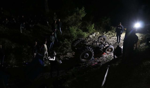 Traktör kazasında karı koca hayatını kaybetti