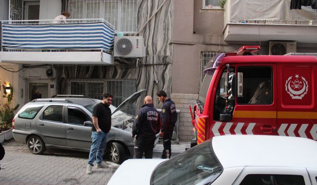 Aydın’da duyarlı esnafın müdahalesiyle araç yanmaktan kurtuldu