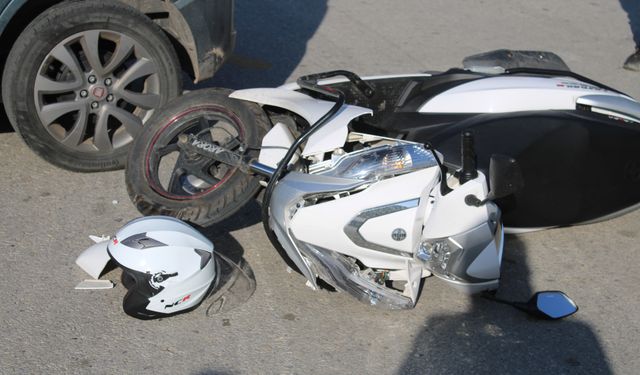 Aydın’da ticari araç ile motosiklet çarpıştı