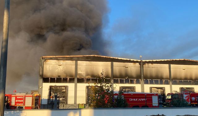 Fabrikayı alevler sardı