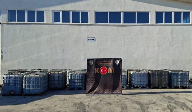 Tam 20 ton kaçak akaryakıt ele geçirdi