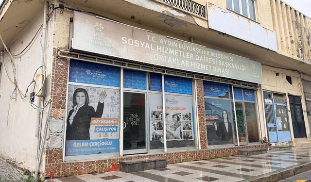 Aydın Büyükşehir Belediyesi’nin hizmet verdiği binanın hali tepki çekti