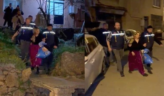 Polis o kadını evde yakaladı