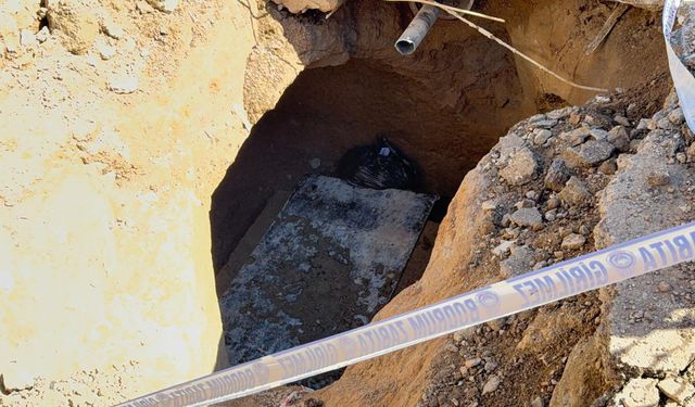 Belediyenin kazısında mezar bulundu