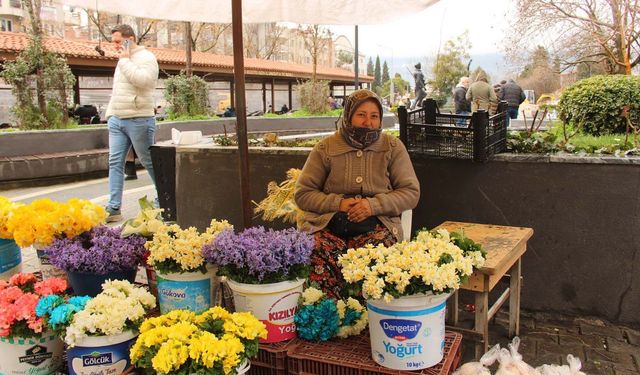 Nergisler pazara renk katıyor