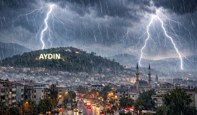 Aydın’a kuvvetli yağış uyarısı