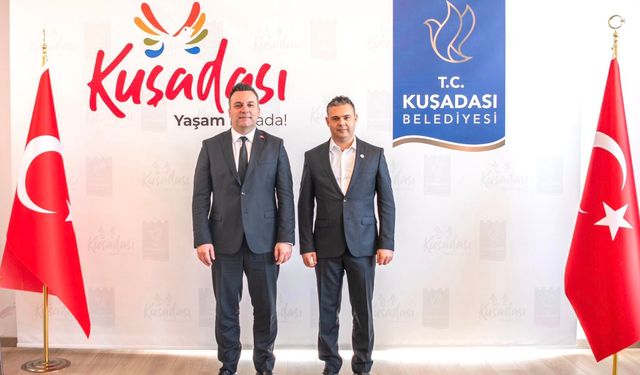 Başkan Behçet Alp ve İYİ Parti heyetinden Kuşadası Belediyesi’ne ziyaret: Tarafımız Kuşadası’dır