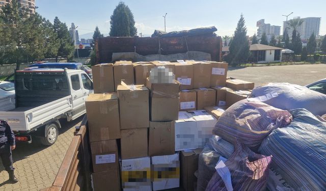Tonlarca kaçak ürün ele geçirildi