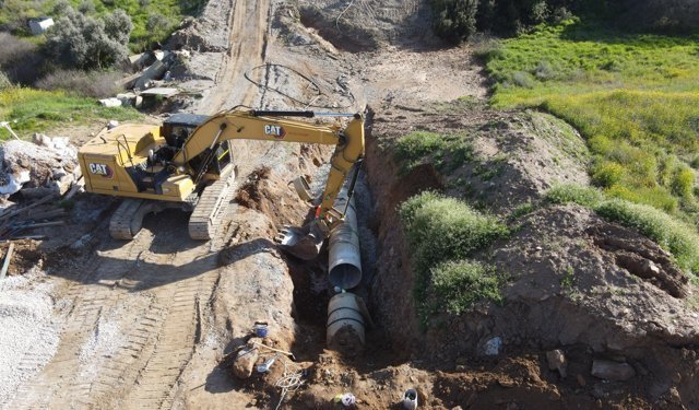 Aydın’da modern sulama inşaatında çalışmalar devam ediyor