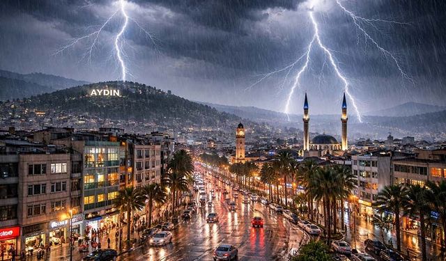 Aydın’da o ilçelere uyarı geldi.. Ani sel, su baskını, yıldırım uyarısı