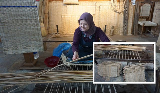 Teknolojiye inat hasır dokumaya devam ediyor