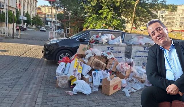 Aydın’da CHP’li belediyeler tel tel dökülüyor.. Efeler’in göbeğinde çöp manzarası