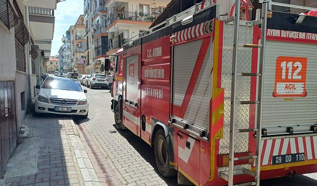 Aydın’da hatalı park yüzünden itfaiye geçemedi