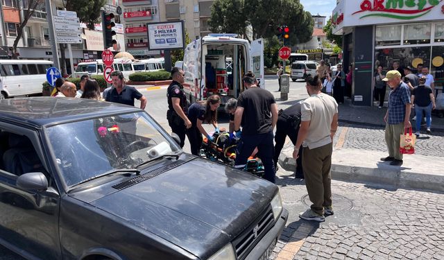 Aydın’da karşıdan karşıya geçen kadına araba çarptı