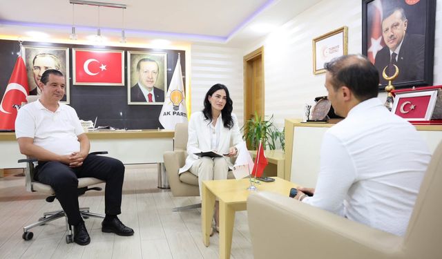 AK Partili Seda Sarıbaş Efeler teşkilatında vatandaşlarla bir araya geldi