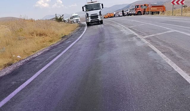 Yolun rengi mora döndü, gerçek sonradan ortaya çıktı