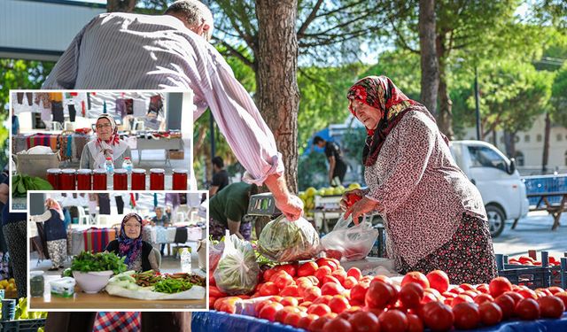 Bu pazarda doğal ürünler satışa çıkıyor