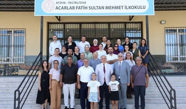 İncirliova Acarlar'da yapımı tamamlanan ilkokul eğitim için gün sayıyor