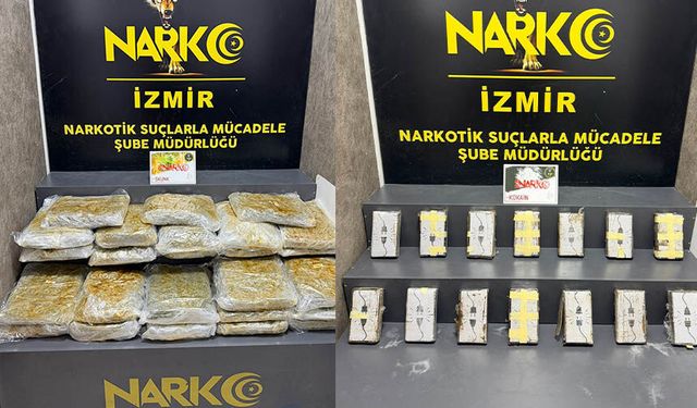 İzmir'de zehir tacirlerine ikili darbe