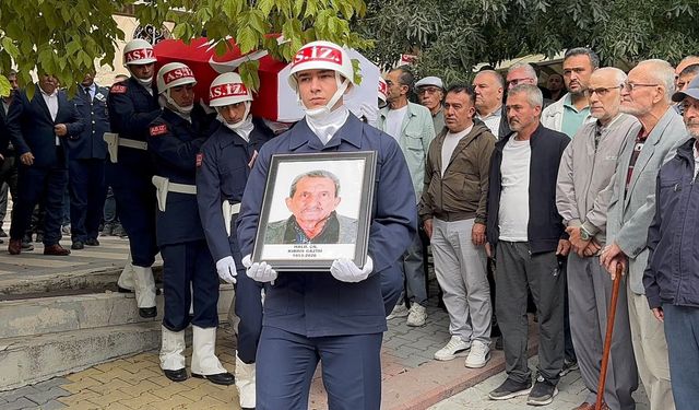 Kıbrıs gazisi Halil Çil son yolculuğuna uğurlandı