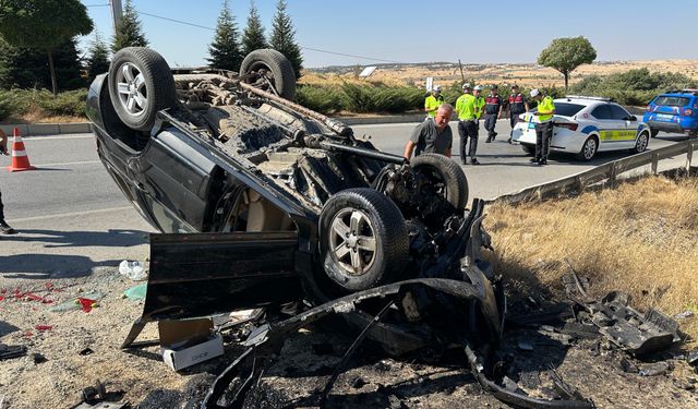 Takla atan otomobilin sürücüsü hayatını kaybetti