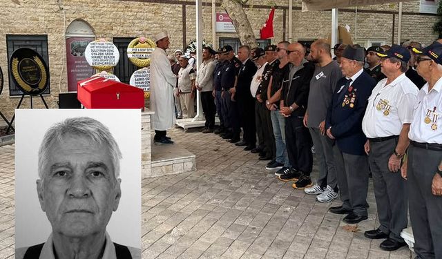 Kıbrıs gazisi Hüsnü Şengöz’e gözyaşlarıyla veda