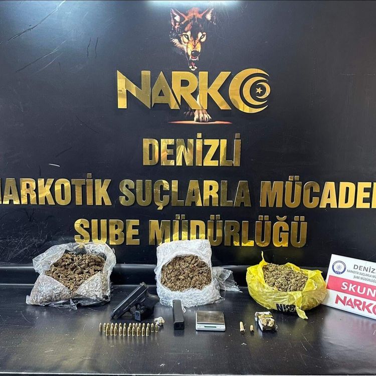 3 kilo 25 gram skunk ele geçirildi