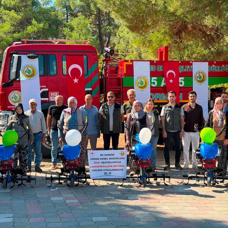 Kadın üreticilere yüzde 100 hibeli çapa motoru desteği