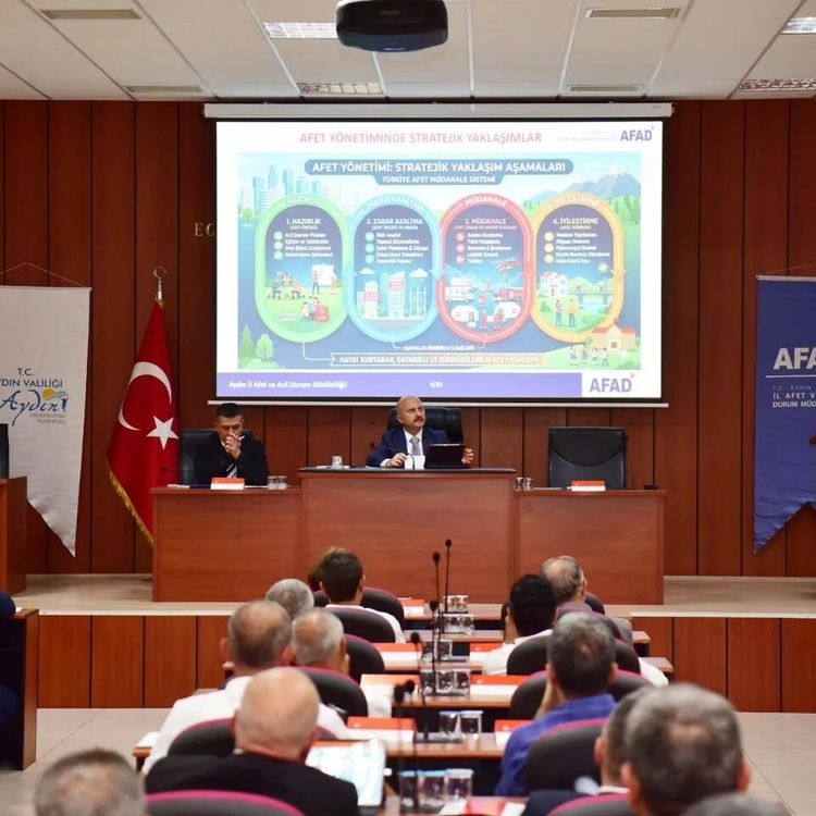 Aydın’da afetlere karşı tedbirler görüşüldü
